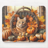 Ginger Cat in Erntedank Cornucopia Mousepad (Vorne)