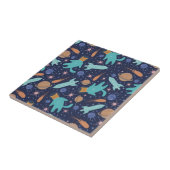 Ginger Cat in Space Galaxy Abenteuer Fliese (Seite)