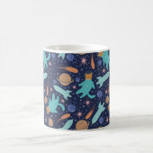 Ginger Cat in Space Galaxy Abenteuer Kaffeetasse (Mittel)