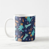 Ginger Cat in Space Galaxy Abenteuer Kaffeetasse (Links)