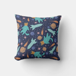 Ginger Cat in Space Galaxy Abenteuer Kissen