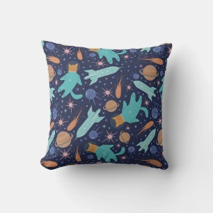 Ginger Cat in Space Galaxy Abenteuer Kissen