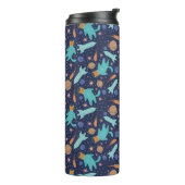 Ginger Cat in Space Galaxy Abenteuer Thermosbecher (Nach links gedreht)