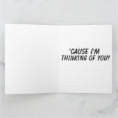 GINGER CAT-KLEINEN DENKEN SIE Grußkarten Karte (Innenseite)