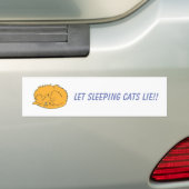 Ginger Cat Lasse Schlafkatzen Lie Autoaufkleber (Auf Auto)