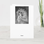 Ginger Cat - Louis Wain Danke-Card Dankeskarte (Rückseite)