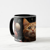 Ginger Cat Lovers Weihnachtsgeschenk Tasse für Mam (Vorderseite Links)