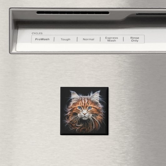 Ginger Cat Magnet (In Situ (Geschirrspüler))
