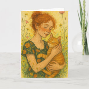 Ginger Cat Mama Orange Tabby Cats Karte