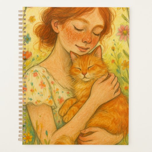 Ginger Cat Mama Orange Tabby Cats Planer (Vorderseite)