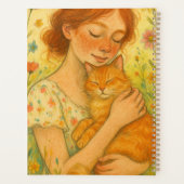 Ginger Cat Mama Orange Tabby Cats Planer (Rückseite)