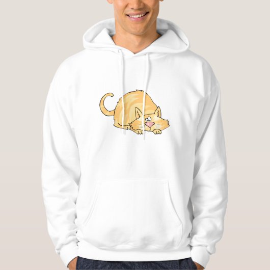 Ginger Cat Mens Hoodie (Vorderseite)