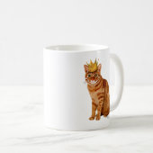 Ginger Cat mit Crown Full Kaffeetasse (VorderseiteRechts)
