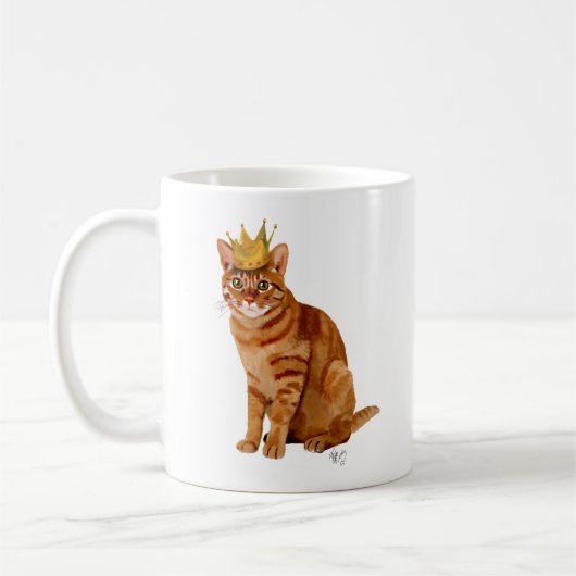 Ginger Cat mit Crown Full Kaffeetasse (Links)