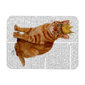 Ginger Cat mit Crown Full Magnet (Horizontal)
