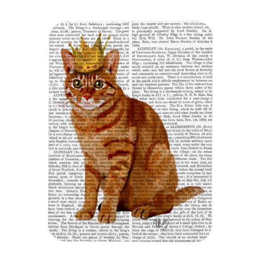 Ginger Cat mit Crown Full Magnet (Vertikal)