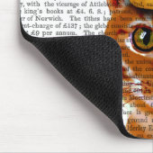 Ginger Cat mit Crown Portrai Mousepad (Ecke)