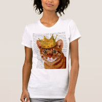 Ginger Cat mit Crown Portrai