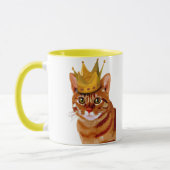 Ginger Cat mit Crown Portrai Tasse (Links)