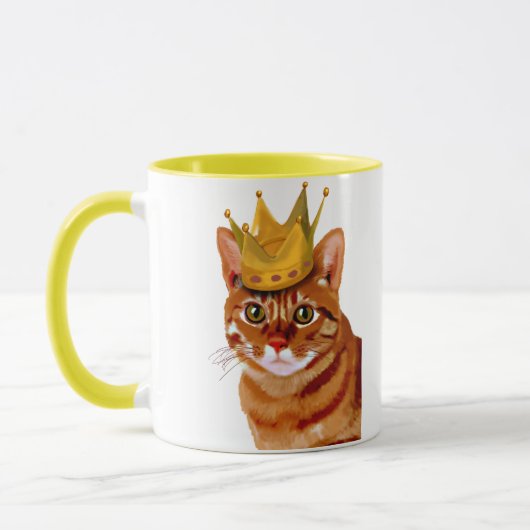 Ginger Cat mit Crown Portrai Tasse (Links)