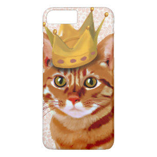 Ginger Cat mit Crown Portrait Case-Mate iPhone Hülle