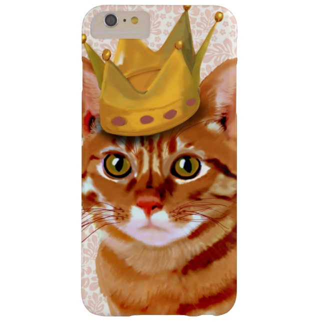 Ginger Cat mit Crown Portrait Case-Mate iPhone Hülle (Rückseite)