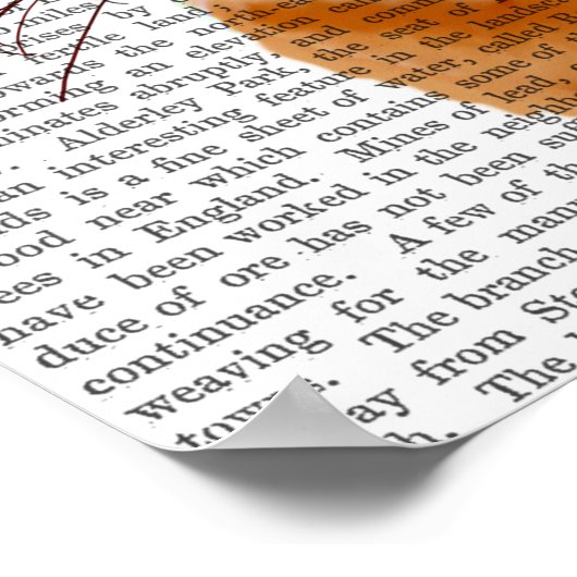 Ginger Cat mit Crown Portrait Poster (Ecke)