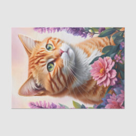 Ginger Cat Multicolor Art Seidenpapier
