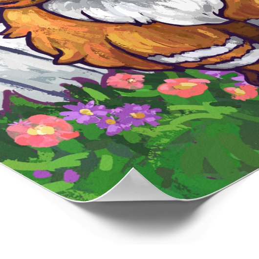 Ginger Cat My Room Poster (Ecke)