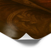 Ginger Cat Noble Portrait with Roman Ruins Poster (Ecke)