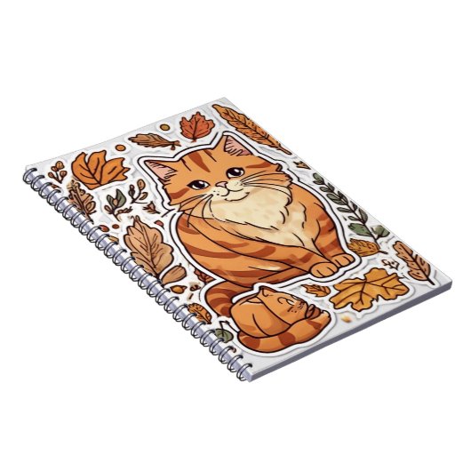 Ginger Cat Notebook Notizblock (Rechte Seite)