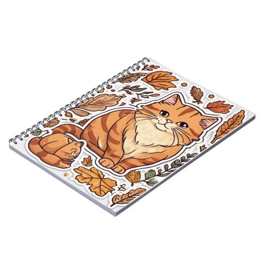 Ginger Cat Notebook Notizblock (Linke Seite)