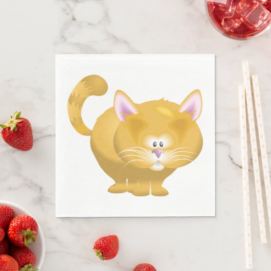 Ginger Cat Paper Napkins Serviette (Beispiel)