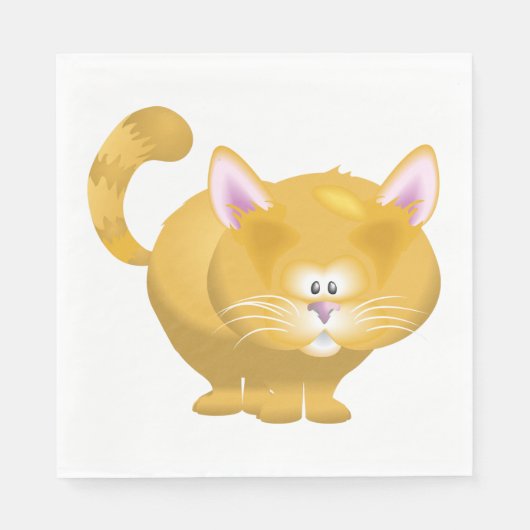 Ginger Cat Paper Napkins Serviette (Vorderseite)