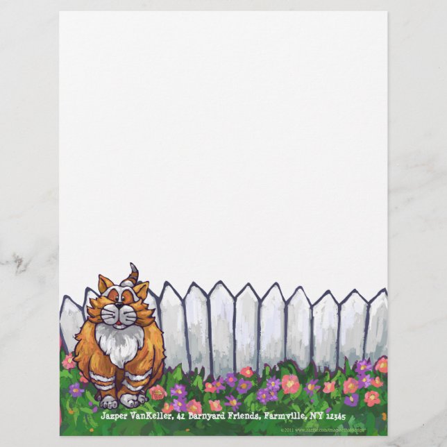 Ginger Cat Personal Letterhead (Vorderseite)