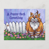 Ginger Cat Personalisiert Postcard Postkarte (Vorderseite)