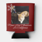 Ginger Cat Photo Text Customize Dosenkühler (Vorderseite)