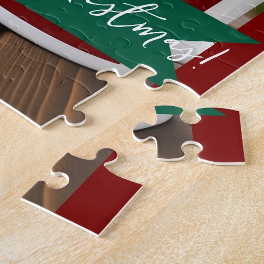 Ginger cat, Photo Text Customize ,Meowy Christmas, Puzzle (Seite)