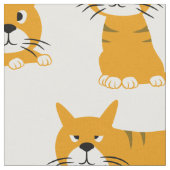 Ginger Cat Posen Stoff (Nahaufnahme)