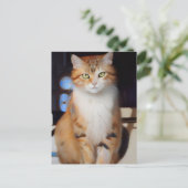 Ginger Cat Postkarte (Stehend Vorderseite)