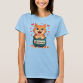 Ginger cat, red colored cat T-Shirt (Vorderseite)
