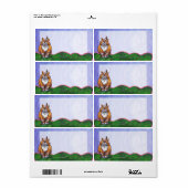 Ginger Cat Shipping Labels (Vorne)