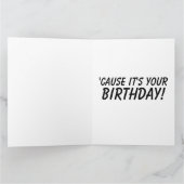 GINGER CAT SMILING GLÜCKLICH GEBURTSTAG Grußkarten Karte (Innenseite)