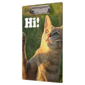 Ginger Cat Sprichwort Hi! Klemmbrett (Links)