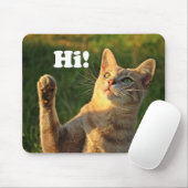 Ginger Cat Sprichwort Hi! Mousepad (Mit Mouse)