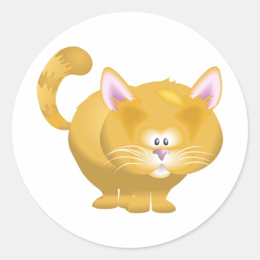 Ginger Cat Stickers (Vorderseite)