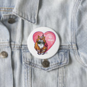 Ginger Cat Valentine's Day Button (Beispiel)