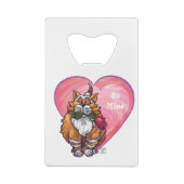 Ginger Cat Valentine's Day Geldkarten Flaschenöffner (Rückseite)