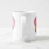 Ginger Cat Valentine's Day Jumbo-Tasse (Rückseite)