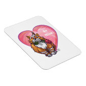 Ginger Cat Valentine's Day Magnet (Rechte Seite)